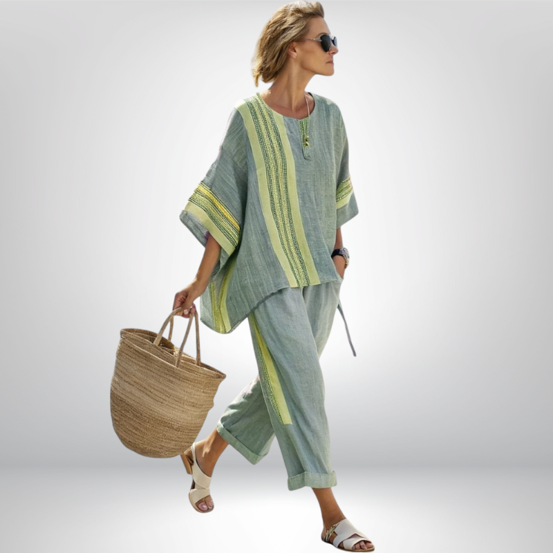 Daisy | Boho komplet w paski