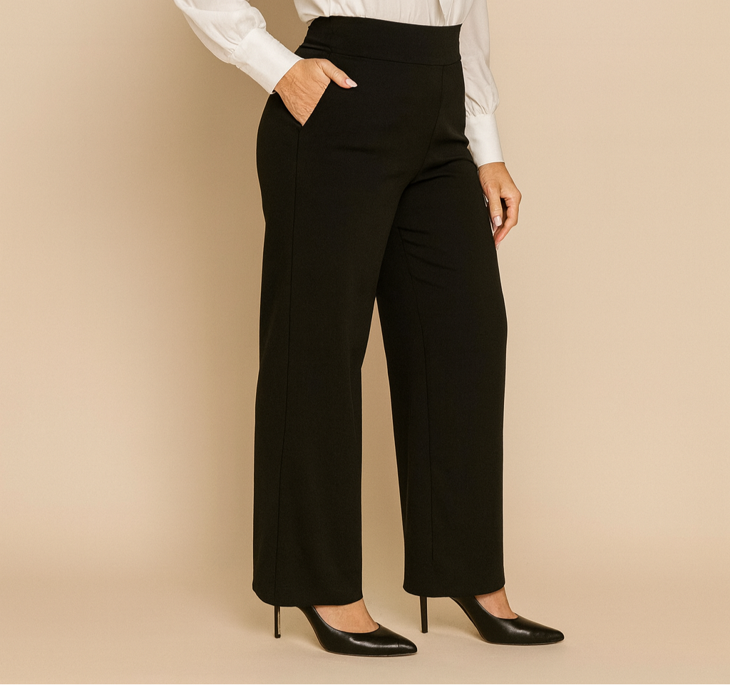 Beata™ | Eleganckie Spodnie Z Szeroką Nogawką