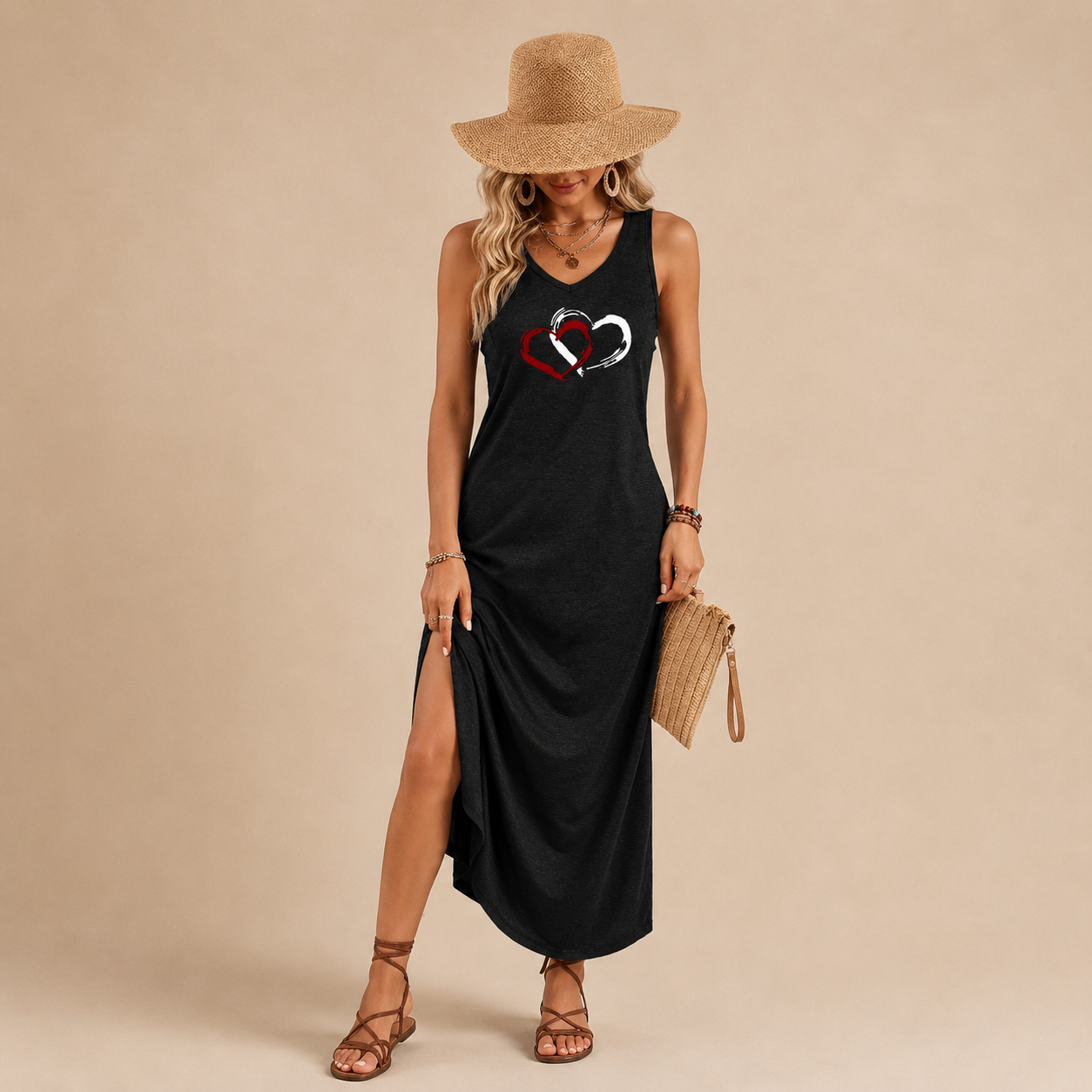 Clara | Casual Sukienka Maxi