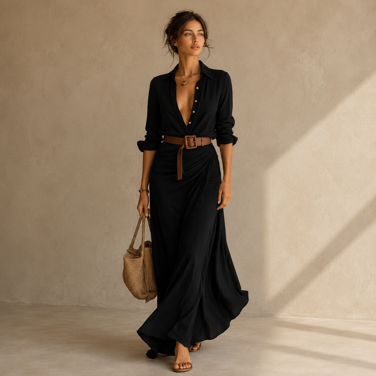 Izabella | Elegancka Sukienka Kopertowa