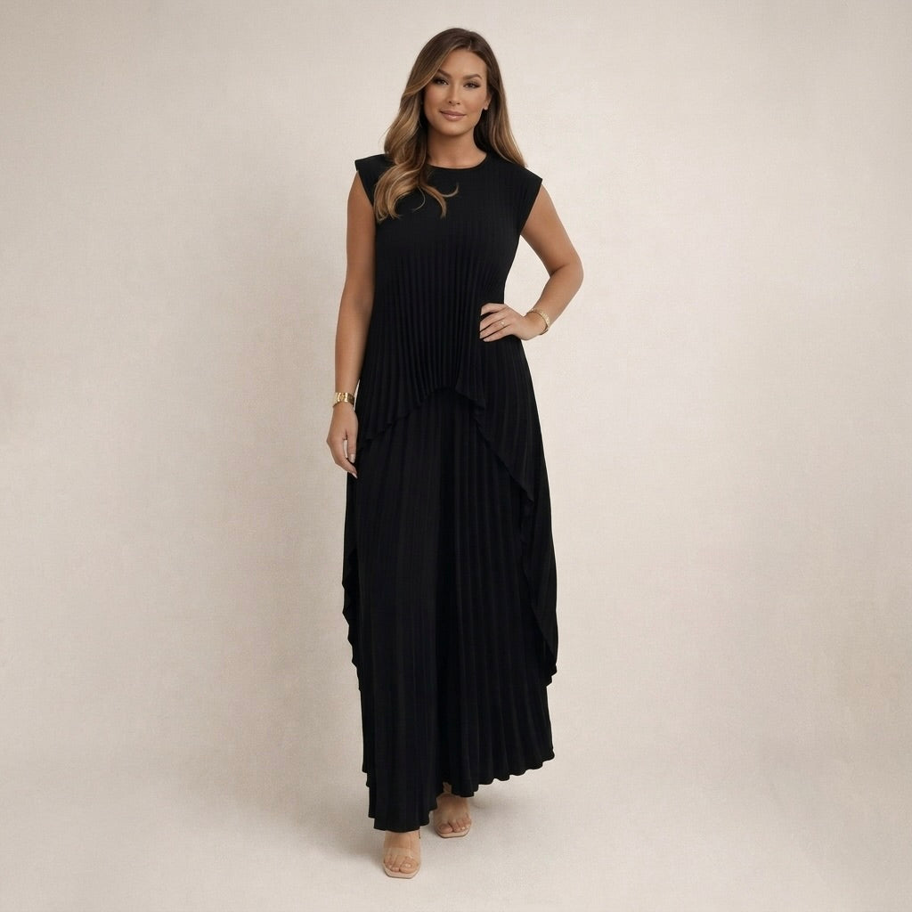 Halina | Elegancki zestaw z plisami