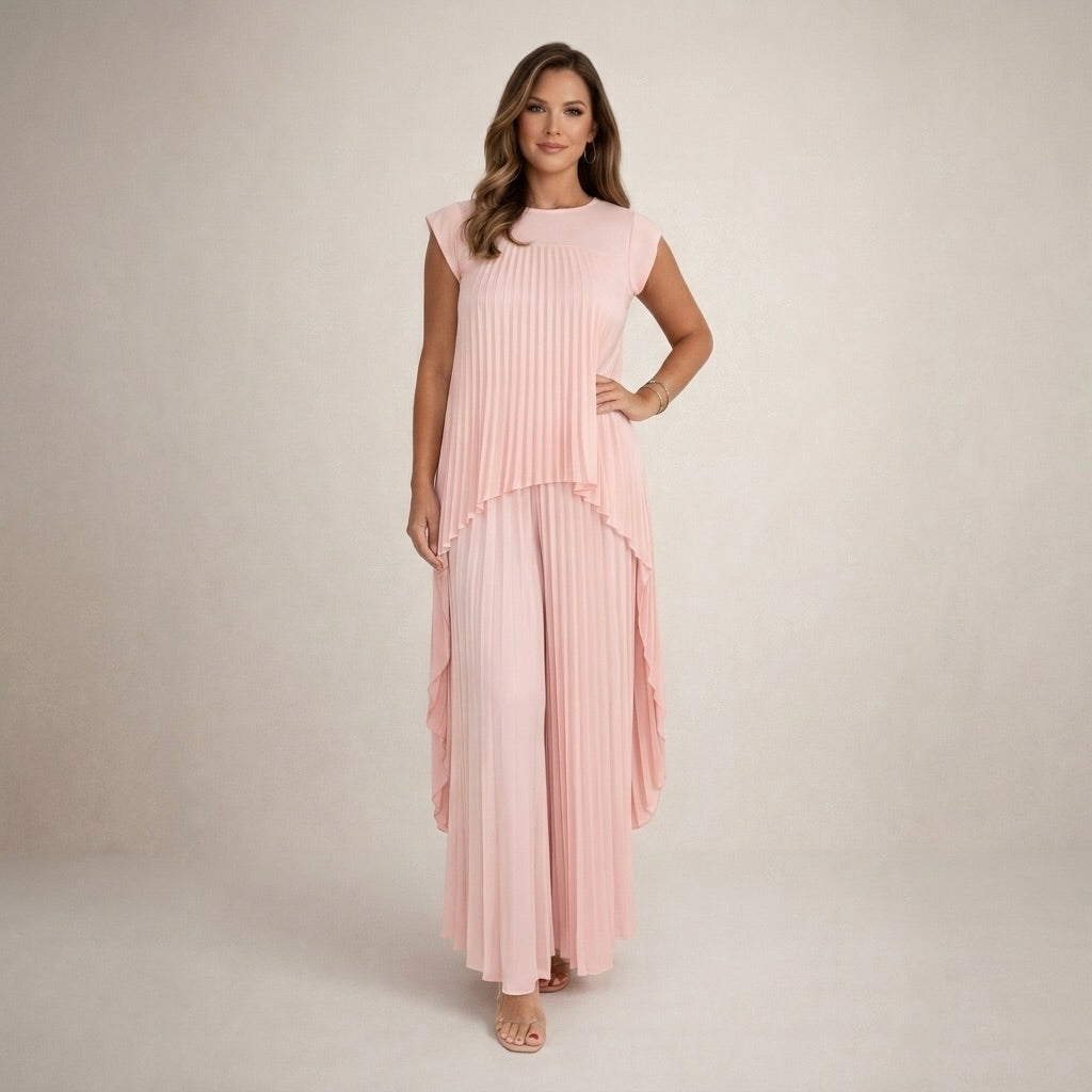 Halina | Elegancki zestaw z plisami