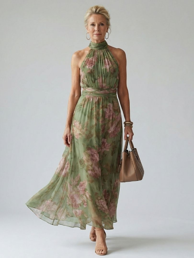 Helena | Kwiecista Sukienka Maxi