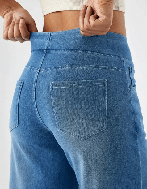 Linda™ | Klassieke jeans met wijde pijpen