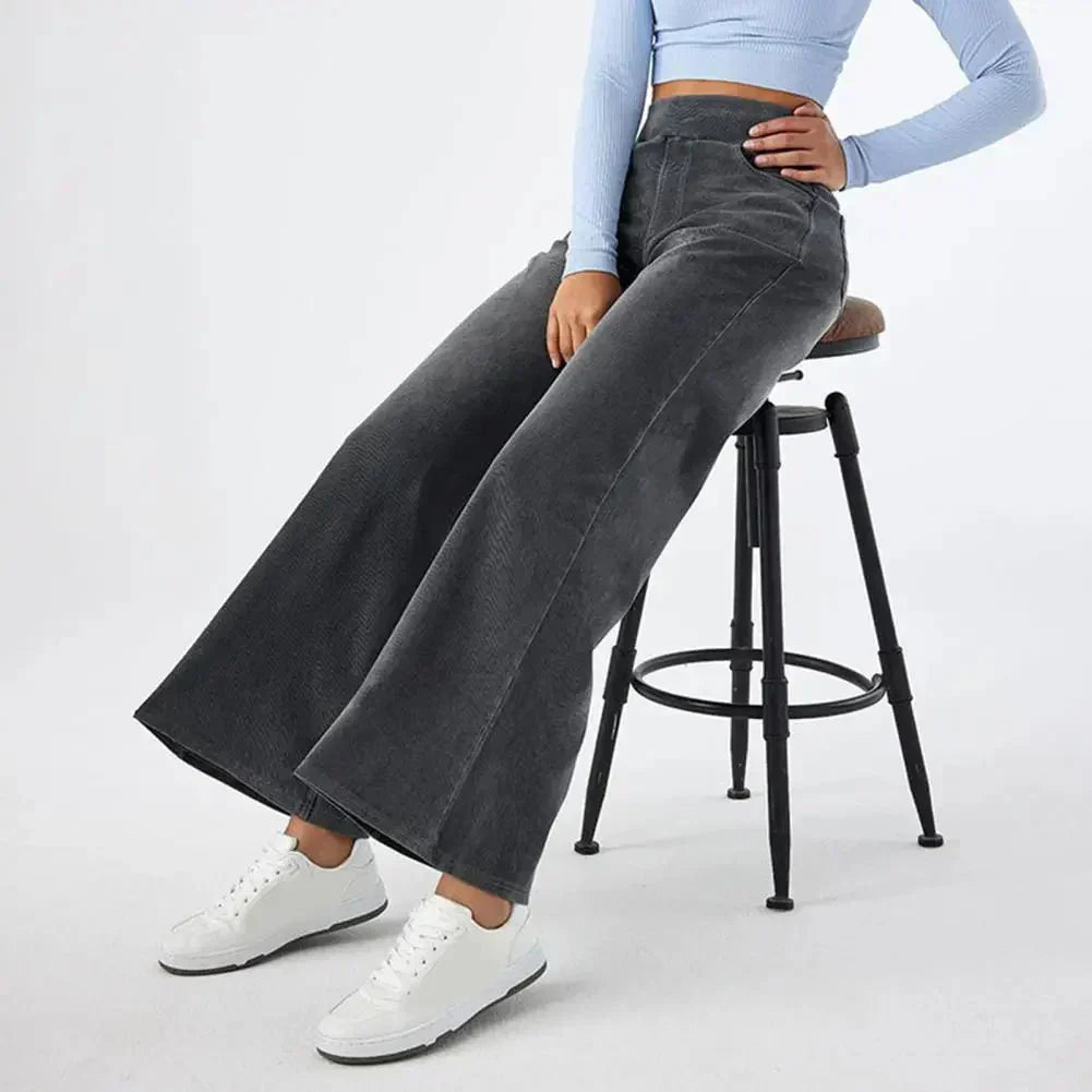 Linda™ | Klassieke jeans met wijde pijpen