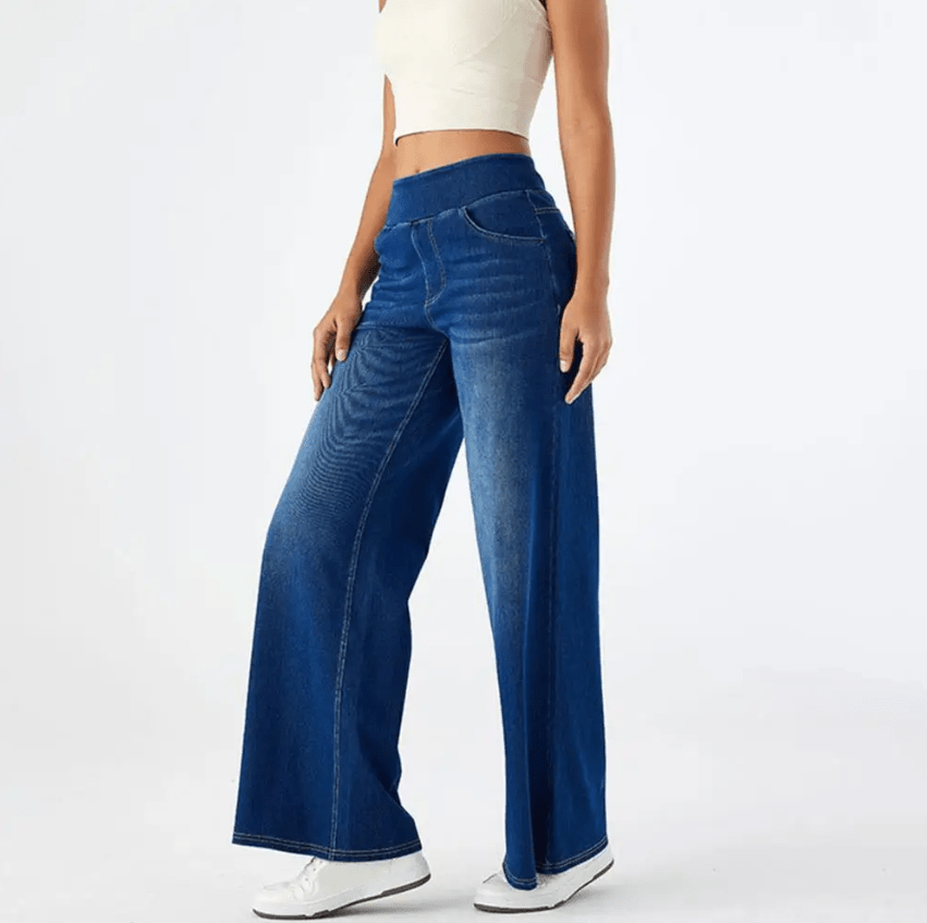 Linda™ | Klassieke jeans met wijde pijpen