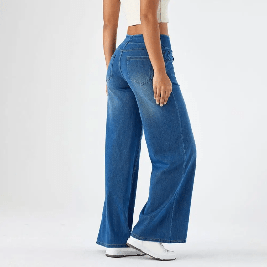 Linda™ | Klassieke jeans met wijde pijpen