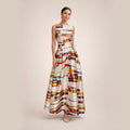 Amy | Sukienka maxi w geometryczny wzór